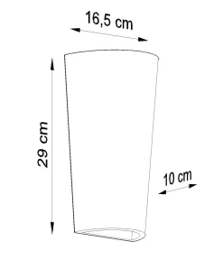 Wandlampe Keramik Up Down bemalbar E27 BURIC
