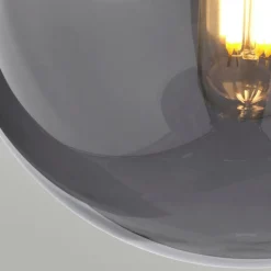 Wandlampe Kugel Schirm Grau Nickel E14 Retro Design