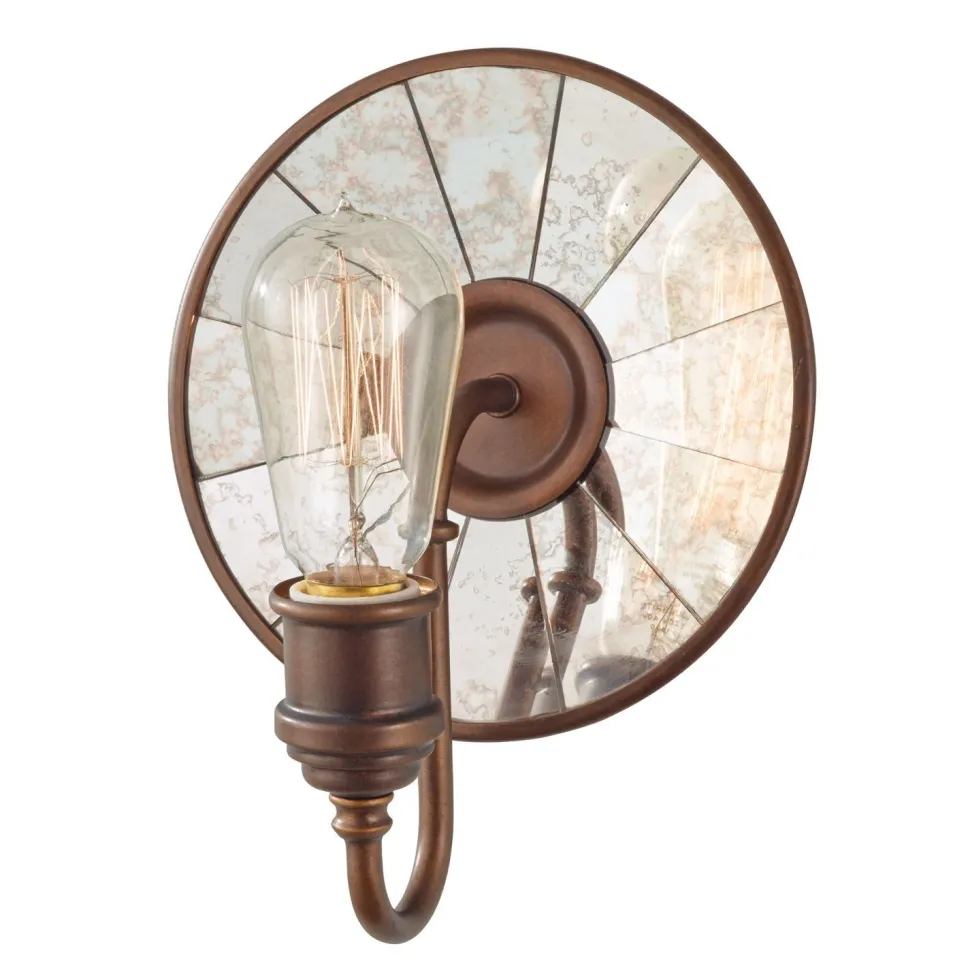 Wandlampe LANA Bronze Antik Spiegel B:20cm Lampe