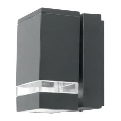 Wandlampe LED Außen Modern eckig IP44 Haustür Aluminium