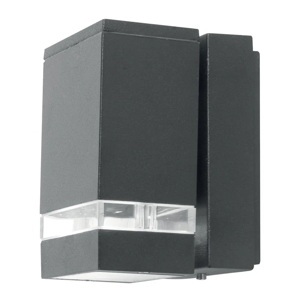 Wandlampe LED Außen Modern eckig IP44 Haustür Aluminium