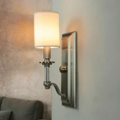Wandlampe LUANA in Nickel B:11cm Design Lampe