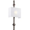 Wandlampe MERLE in Bronze Weiß B:29cm Leuchte