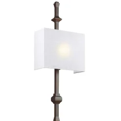 Wandlampe MERLE in Bronze Weiß B:29cm Leuchte