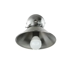 Wandlampe Messing in Silber matt verstellbar E27