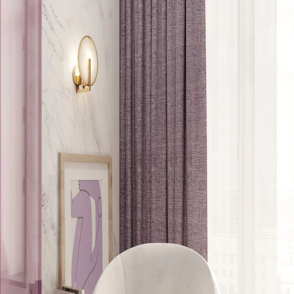 Wandlampe Metall E14 Ø 19 cm rund 21 cm hoch Modern