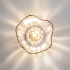 Wandlampe Metall Glas in Messing G9 Modern NILS