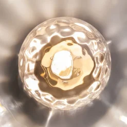 Wandlampe Metall Glas in Messing G9 Modern NILS