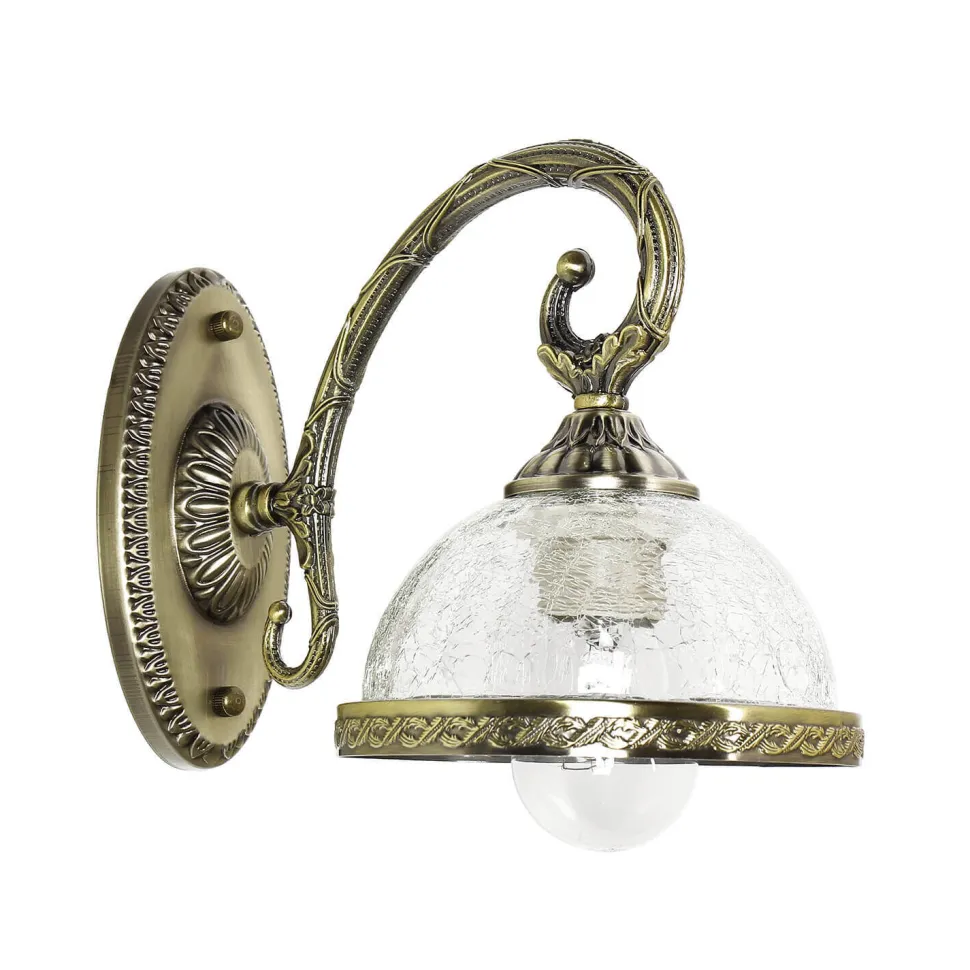 Wandlampe Metall Glas Jugendstil elegant CHARLES