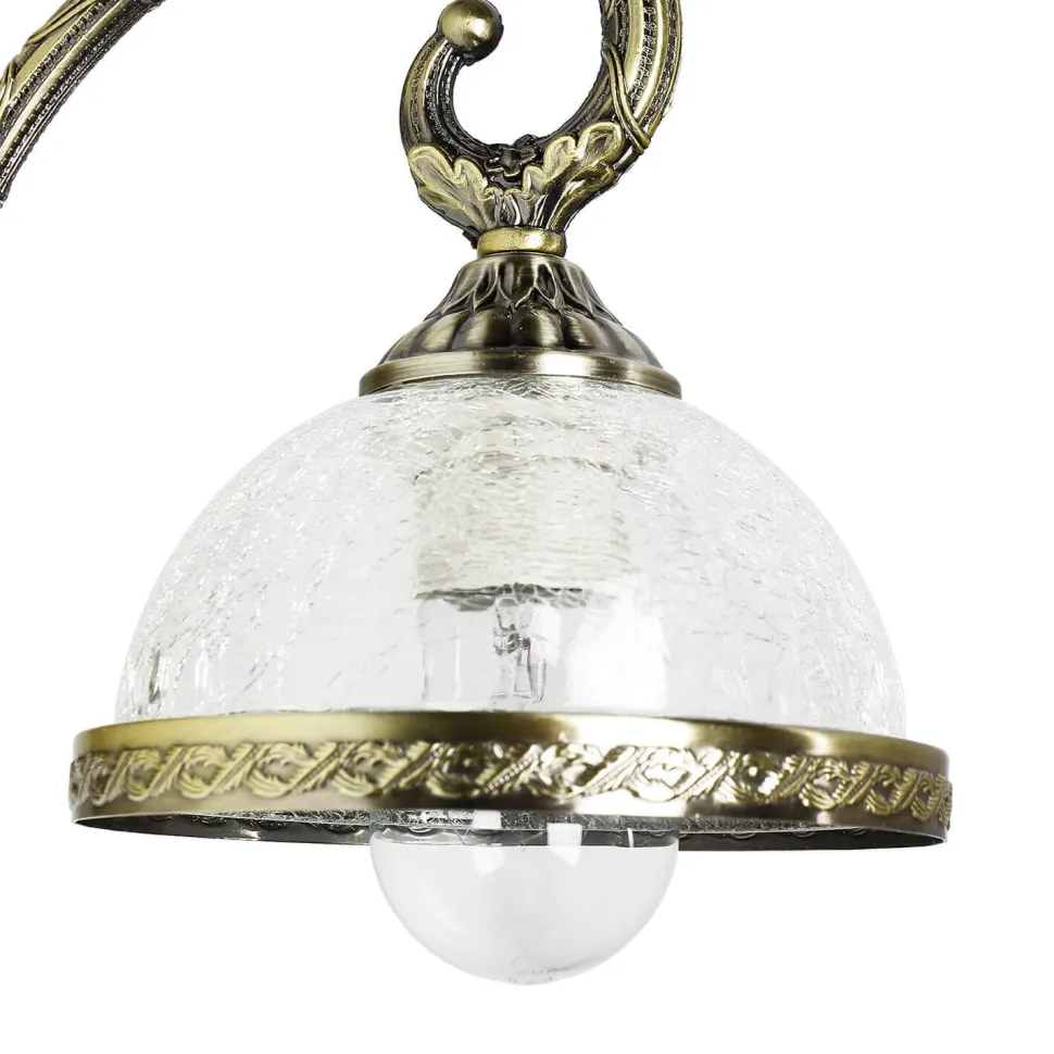 Wandlampe Metall Glas Jugendstil elegant CHARLES