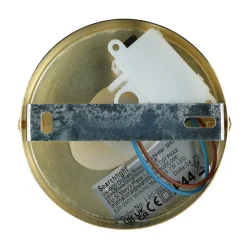 Wandlampe Metall Glasschirm G9 IP44 B:10 cm in Messing