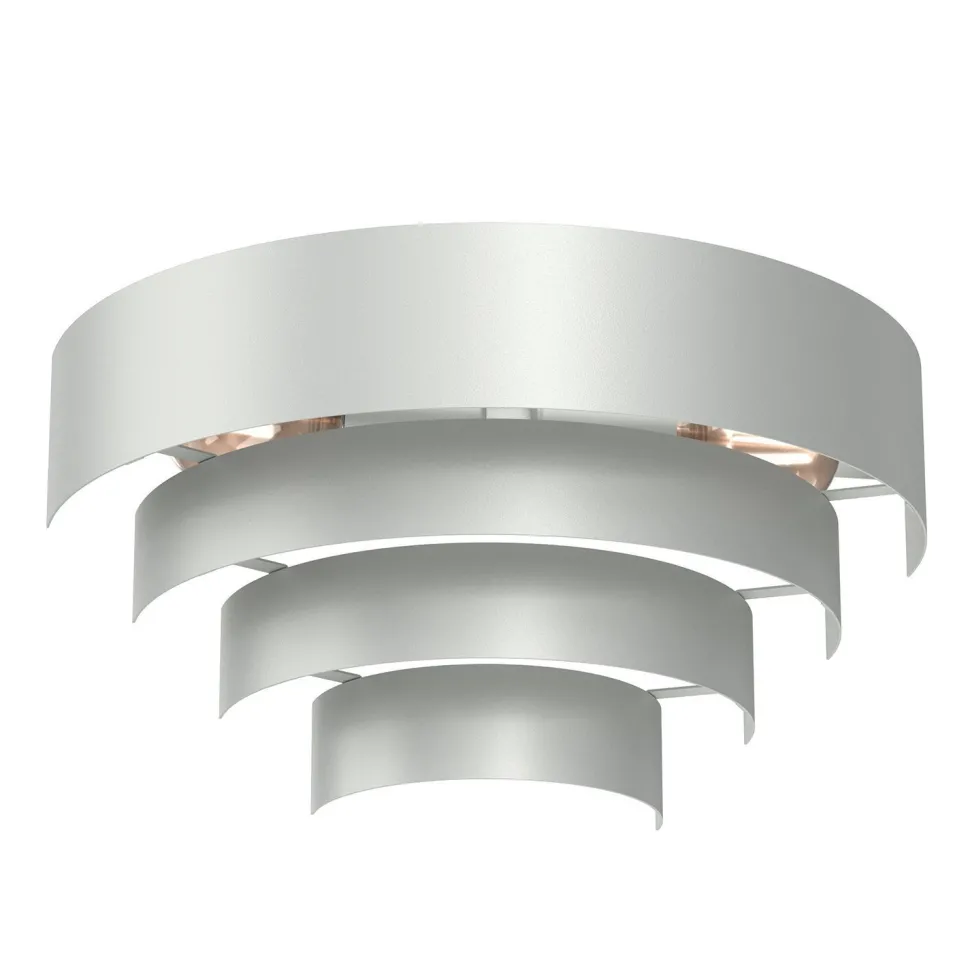 Wandlampe Metall Hellgrau B:40 cm E27 indirektes Licht