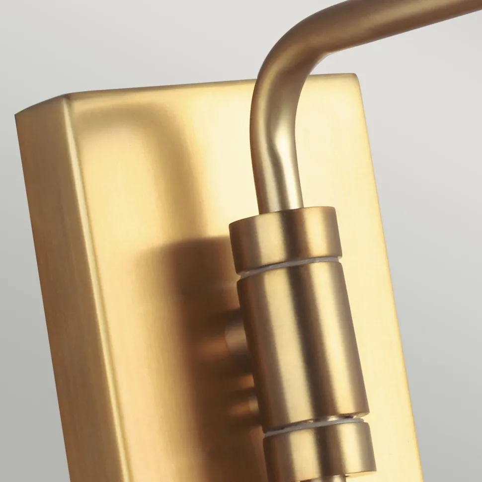 Wandlampe Metall in Weiß Messing E27 Retro Design