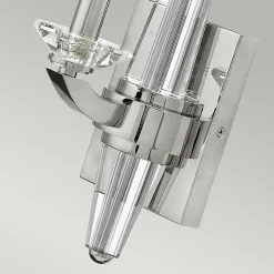 Wandlampe Metall Kristall 45 cm hoch E14 HARLOW