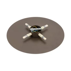 Wandlampe Metall rund Ø 40 cm Braun für 4x G9 indirekt