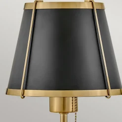 Wandlampe mit Schalter 40cm hoch E27 Metall in Messing Schwarz