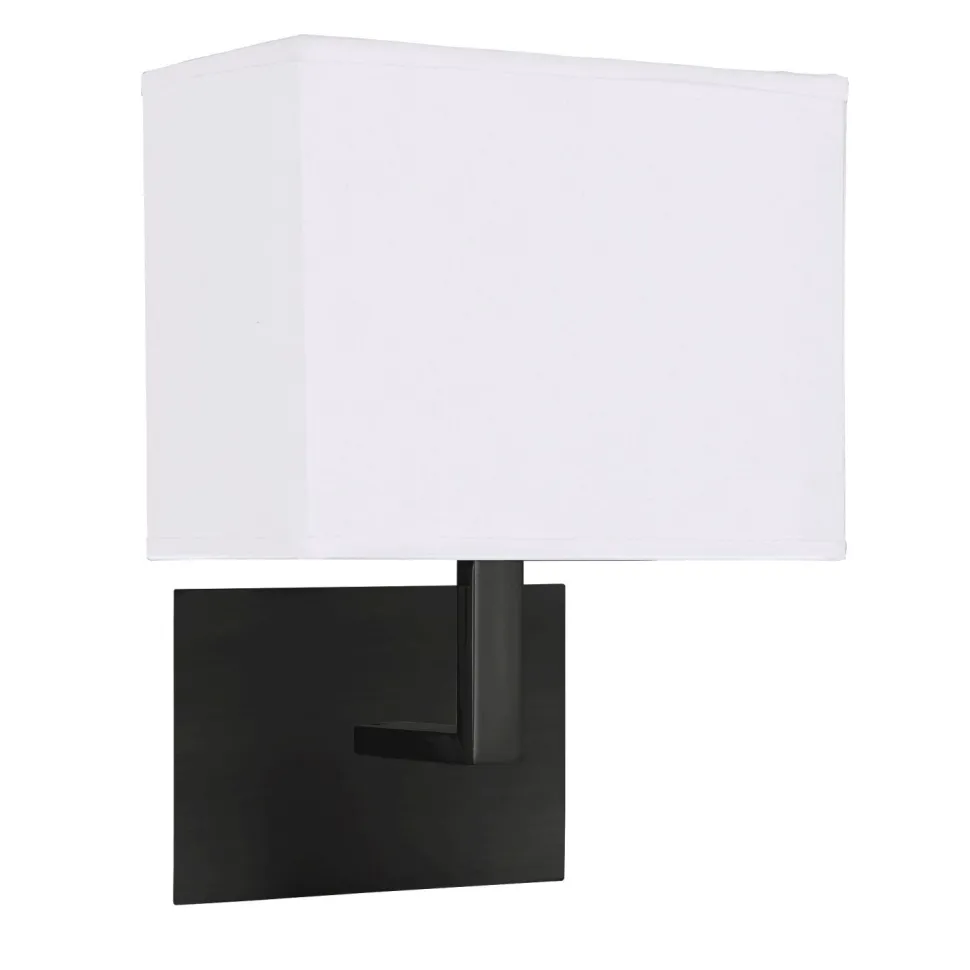 Wandlampe mit Schalter E27 Schwarz Weiß Stoff Metall