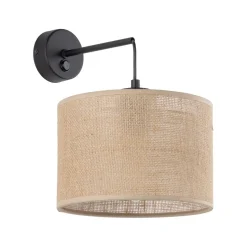 Wandlampe mit Schalter Jute E27 H: 30 cm Boho RIANNE