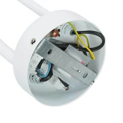 Wandlampe mit Schwanenhals Weiß E27 + G9 H: 50 cm