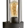 Wandlampe mit Sensor Aluminium Glas Anthrazit IP44 E27
