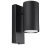 Wandlampe Modern klein Schwarz Metall GU10 Downlight