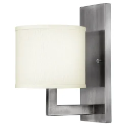 Wandlampe POLILLA in Nickel eckig Lampe Wohnzimmer