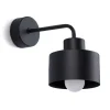 Wandlampe Retro Metall Schwarz für E27 innen TISA