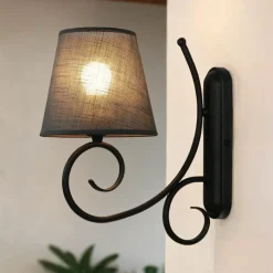 Wandlampe Romantisch Anthrazit Landhaus gemütlich