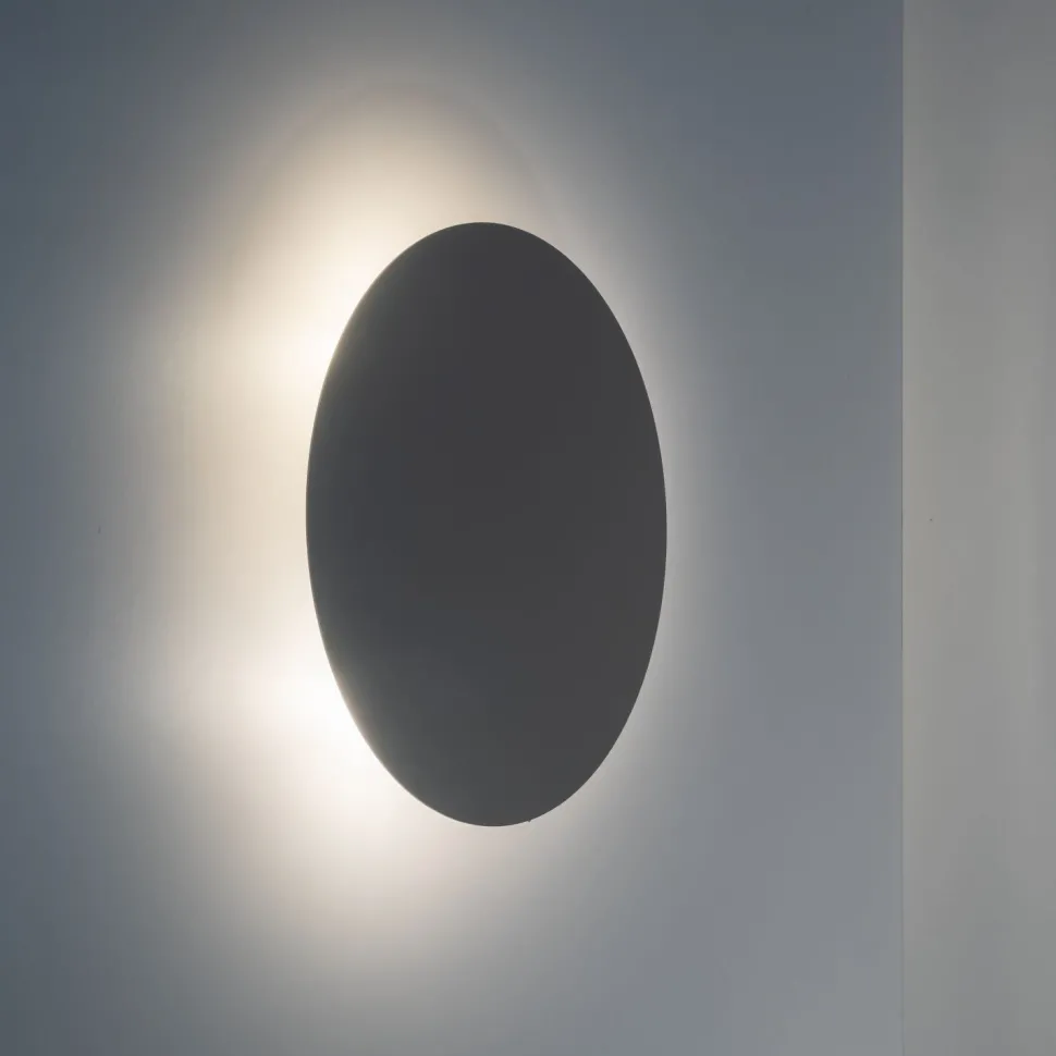 Wandlampe rund Ø 30 cm klein 3x G9 indirektes Licht Beige