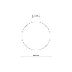 Wandlampe rund Ø 30 cm klein 3x G9 indirektes Licht Beige