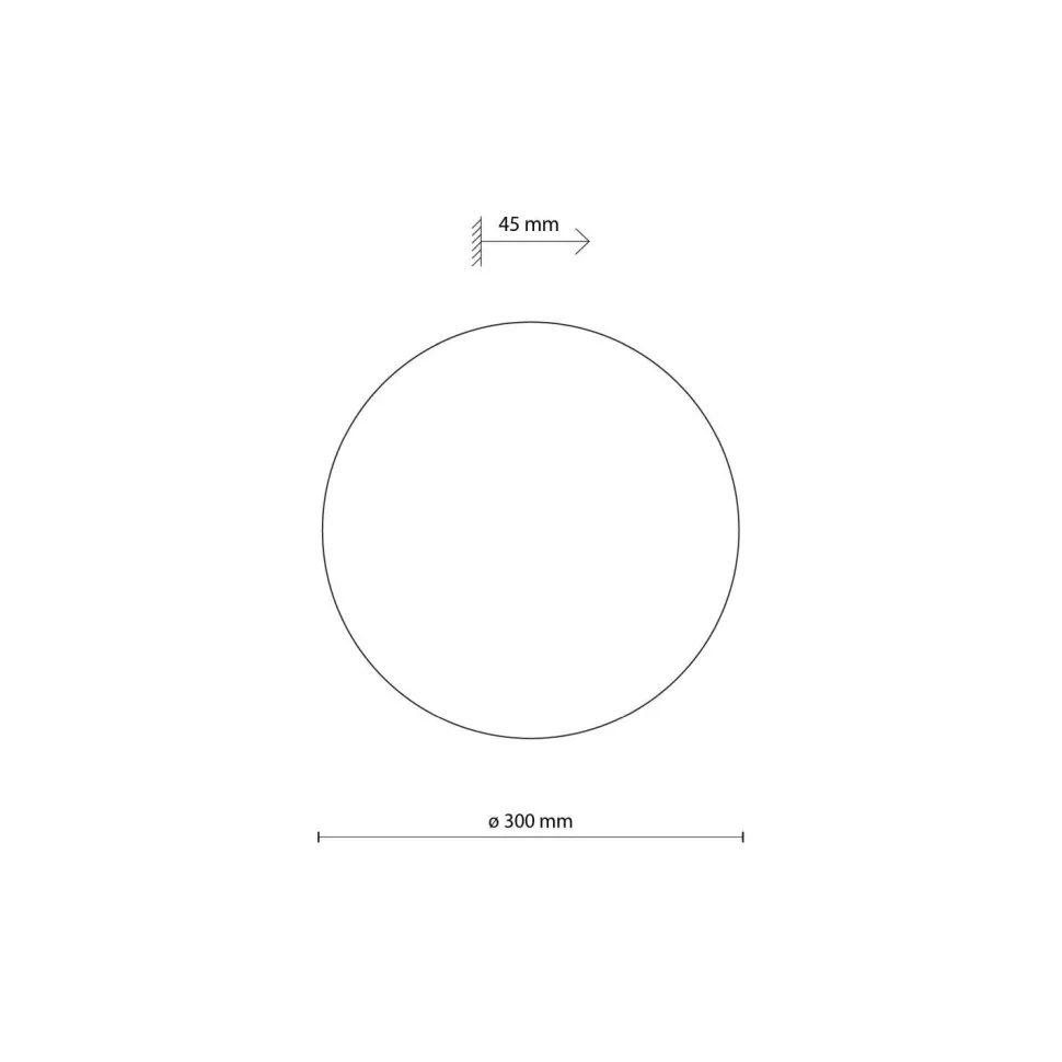 Wandlampe rund Ø 30 cm klein 3x G9 indirektes Licht Beige