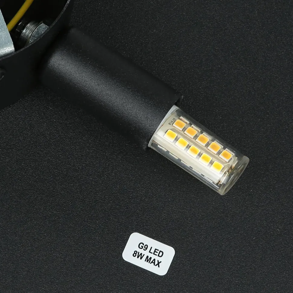 Wandlampe rund Ø 40 cm Metall Schwarz indirektes Licht