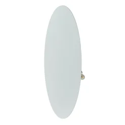 Wandlampe rund Metall Ø 30 cm flach Weiß G9 Modern