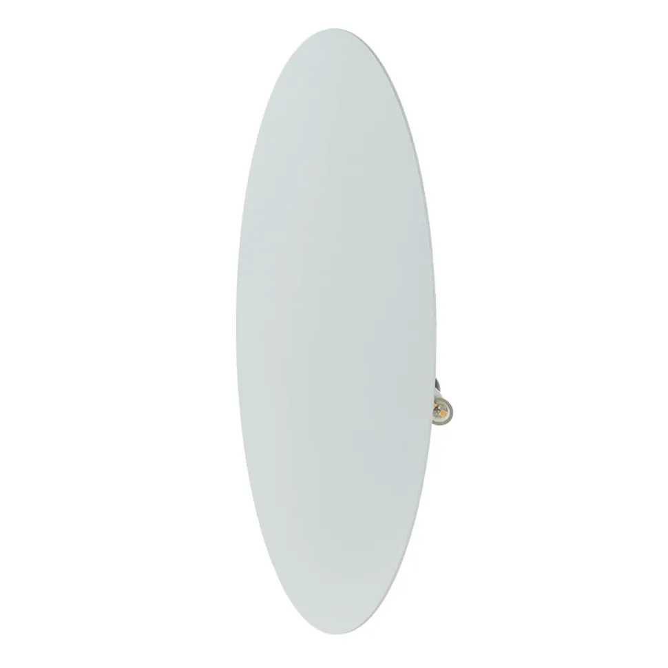 Wandlampe rund Metall Ø 30 cm flach Weiß G9 Modern