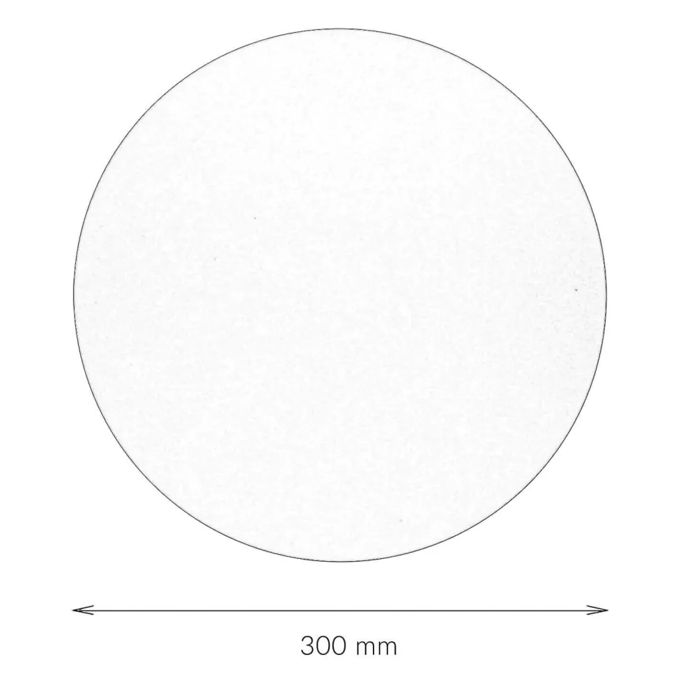 Wandlampe rund Metall Ø 30 cm flach Weiß G9 Modern