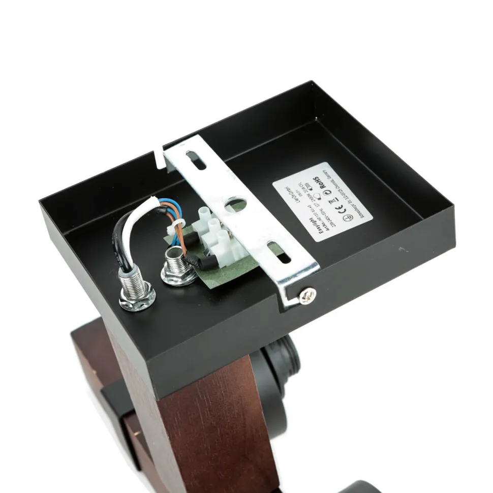 Wandlampe Rustikal B: 31 cm 2x E27 Metall Regenglas