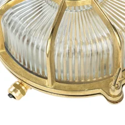 Wandlampe SIFNOS Messing IP64 rund Ø24cm Außenwand