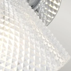 Wandlampe Spiegel LED G9 IP44 B: 34,5 cm Metall Glas in Chrom