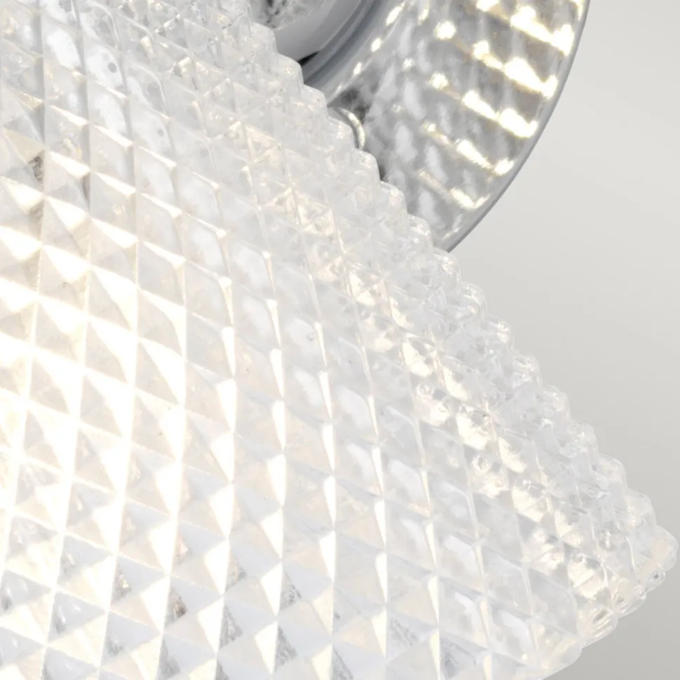 Wandlampe Spiegel LED G9 IP44 B: 34,5 cm Metall Glas in Chrom