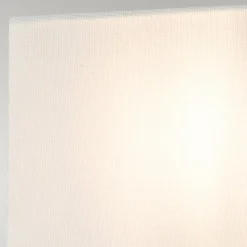 Wandlampe Stoff 31,8 cm hoch Creme Weiß