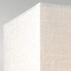 Wandlampe Stoff Creme Messing Up Down wohnlich