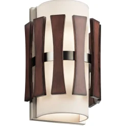 Wandlampe Stoff Holz blendarm Flur Hotel BARRA