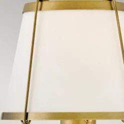 Wandlampe Stoff Metall E27 40 cm hoch mit Schalter