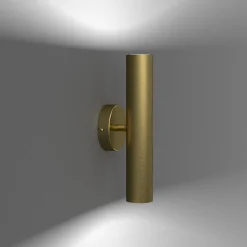 Wandlampe Up Down Metall in Messing 2x GU10