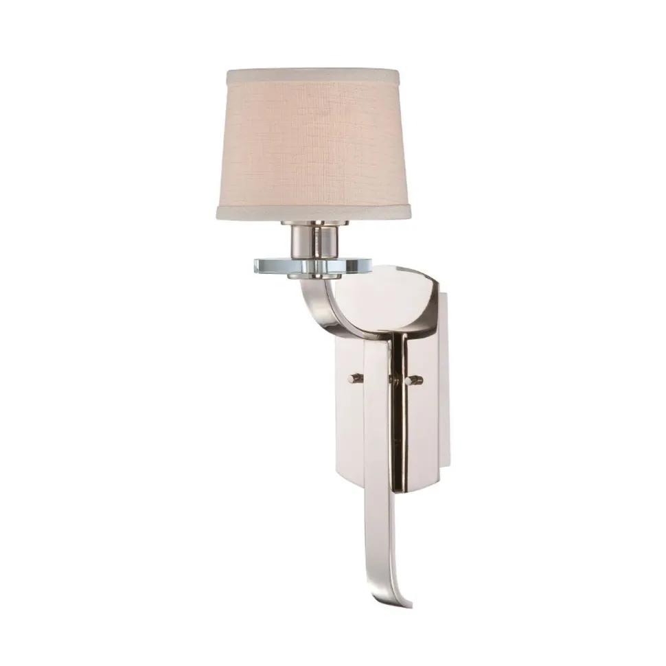 Wandlampe VALI in Silber Antik Creme B:17cm Lampe