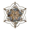 Wandlampe VELA Silber Floral Kristall Modern Lampe