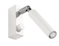 Wandlampe verstellbar Weiß klein Metall zum Lesen