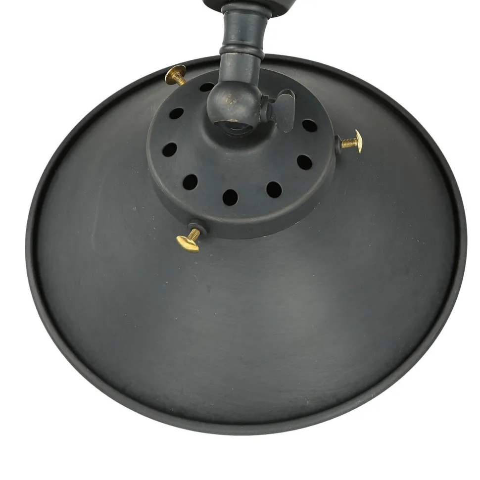 Wandlampe Vintage in Bronze aus echtem Messing