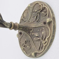 Wandlampe Weiß aus Glas und Echt-Messing