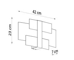 Wandlampe Weiß Glas Metall Modern 2x G9 MAGO